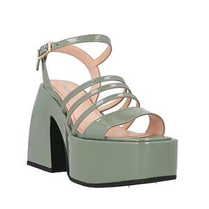 NODALETO Sage Green Platform Heels - Size 8 US